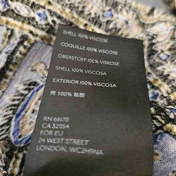 Free People Black Combo V-Neck Peasant Blouse Top Dress Womens Size Medium - Picture 5 of 5